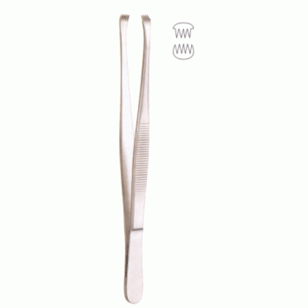 14-387-15-1.gif Stone Tissue Forceps 4:5 Teeth 15cm - Image 1