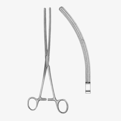 24-5829-21t24-5829-23-min-1.jpg Doyen-Atrauma Intestinal Clamps Forceps BJ Curved - Image 1