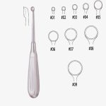 Bruns Bone Curette Sharp, 17cm