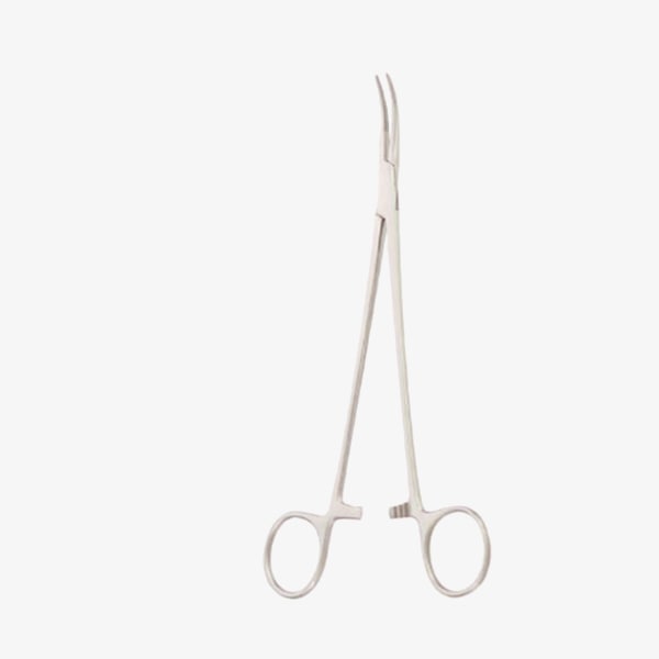 28-277-19-min-1-1.jpg Schnidt Tonsil Hemostatic Forceps, Slightly Curved, 19cm - Image 1