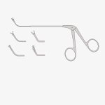 Biopsy Double Spoon Forceps, 12cm, 70°