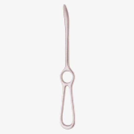 Langenbeck Bone Elevator, 23cm, 10mm, Blunt, Strong Curve