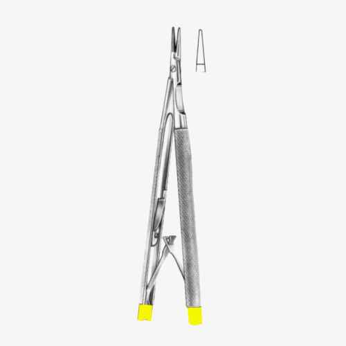 Castroviejo-Micro-Needle-Holders-Smooth-TC-GOLD-1.jpg Castroviejo Micro Needle Holders Smooth TC GOLD - Image 1
