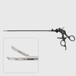 Laparoscopic Intestinal Grasping Forceps, Single Action, Reusable, Ratcheted